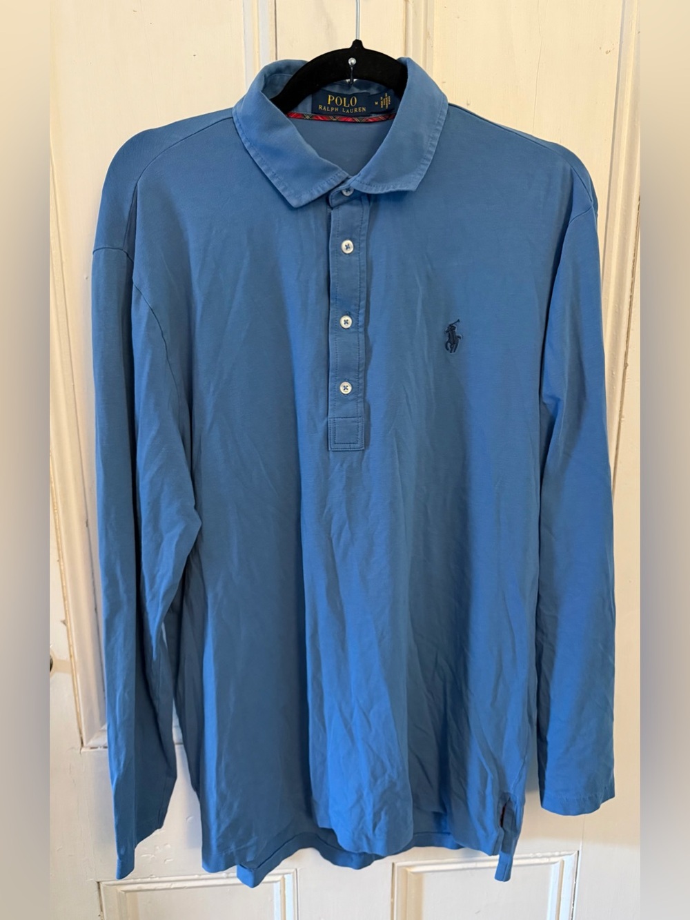 Polo Ralph Lauren Blue Long Sleeve Polo Shirt Men’s Medium